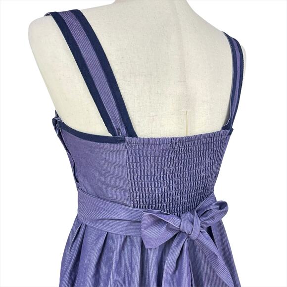 URBAN OUTFITTERS KIMCHI BLUE Pinstripe Jane Corset Top Dress Purple/Blue Size M - Picture 6 of 9